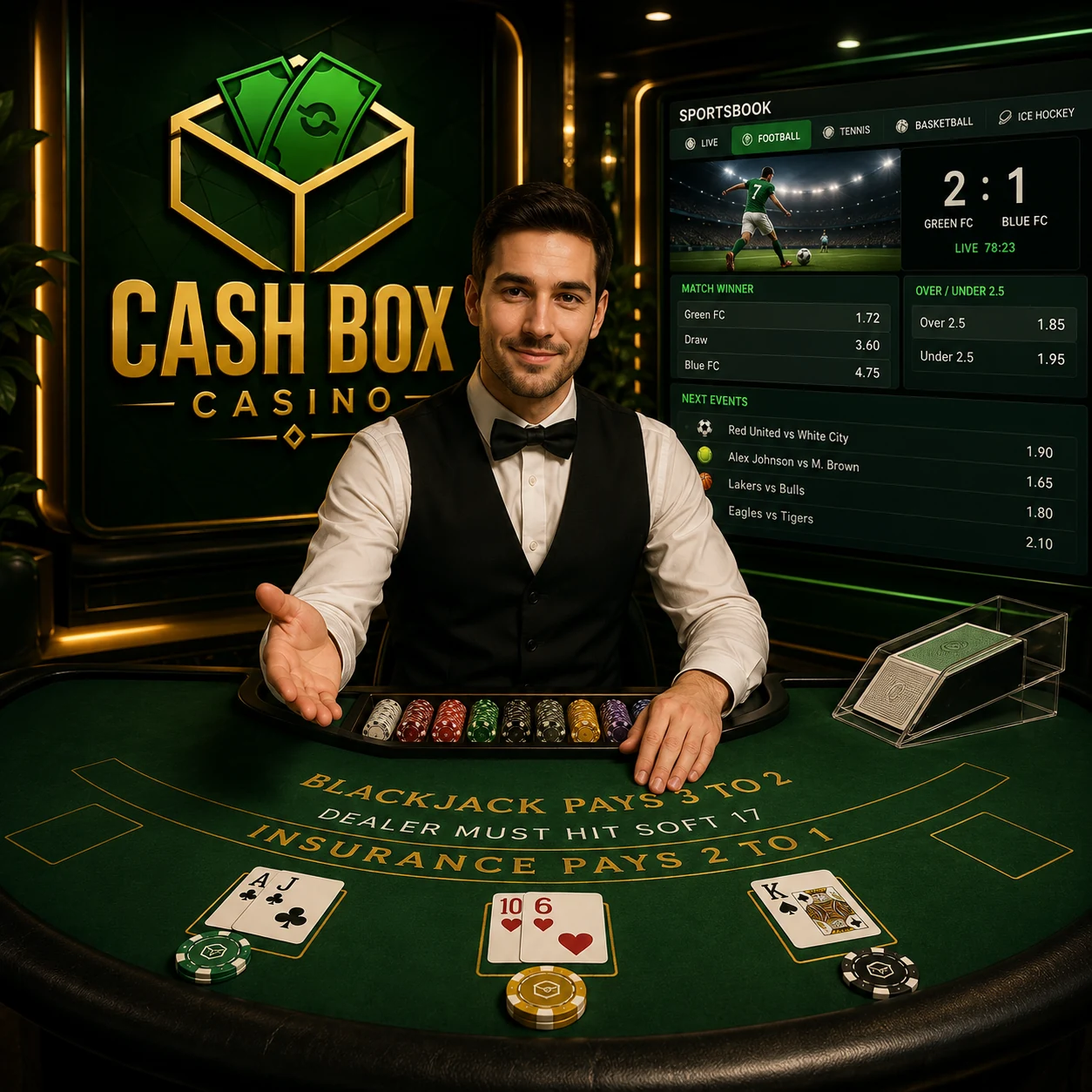 Over 100 live tables in HD